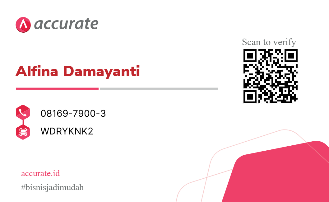 Sales Resmi Accurate Alfina Damayanti
